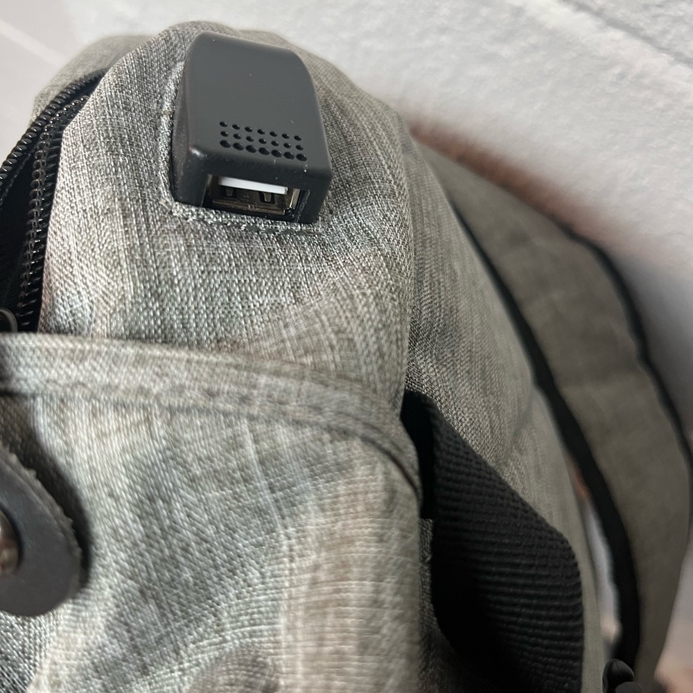 Sleek Gray Backpack for Men - Picture 8 of 10